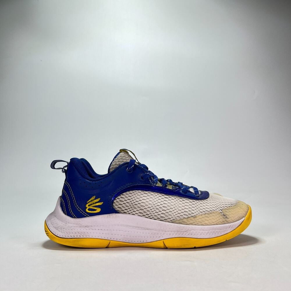 Under Armour Curry 3Z6 Warriors Home Basketball Sneakers 3025091-103 Youth Sz 6Y